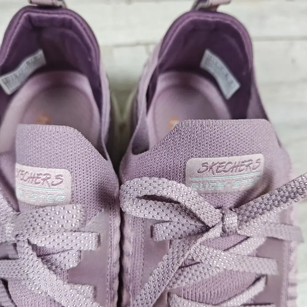 SKECHERS Women's Glide Step Sport New Hype Mauve Sneakers 149558 Size 11